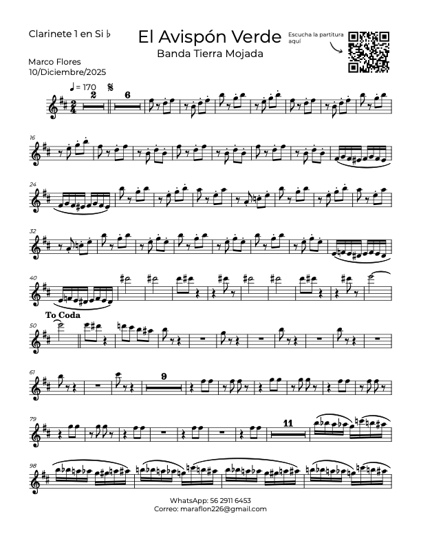 La imagen puede contener una previsualizacion de una partitura